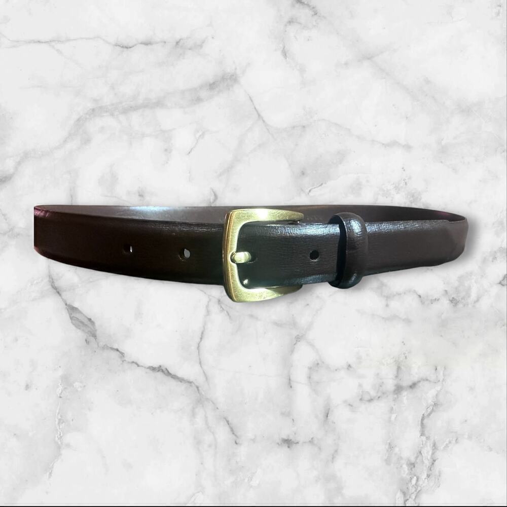Talbots Kids Genuine Leather Belt Brown 30/75 - Picture 5 of 5